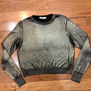 Zara Knit Crew Neck Long Sleeve Sweater Size M